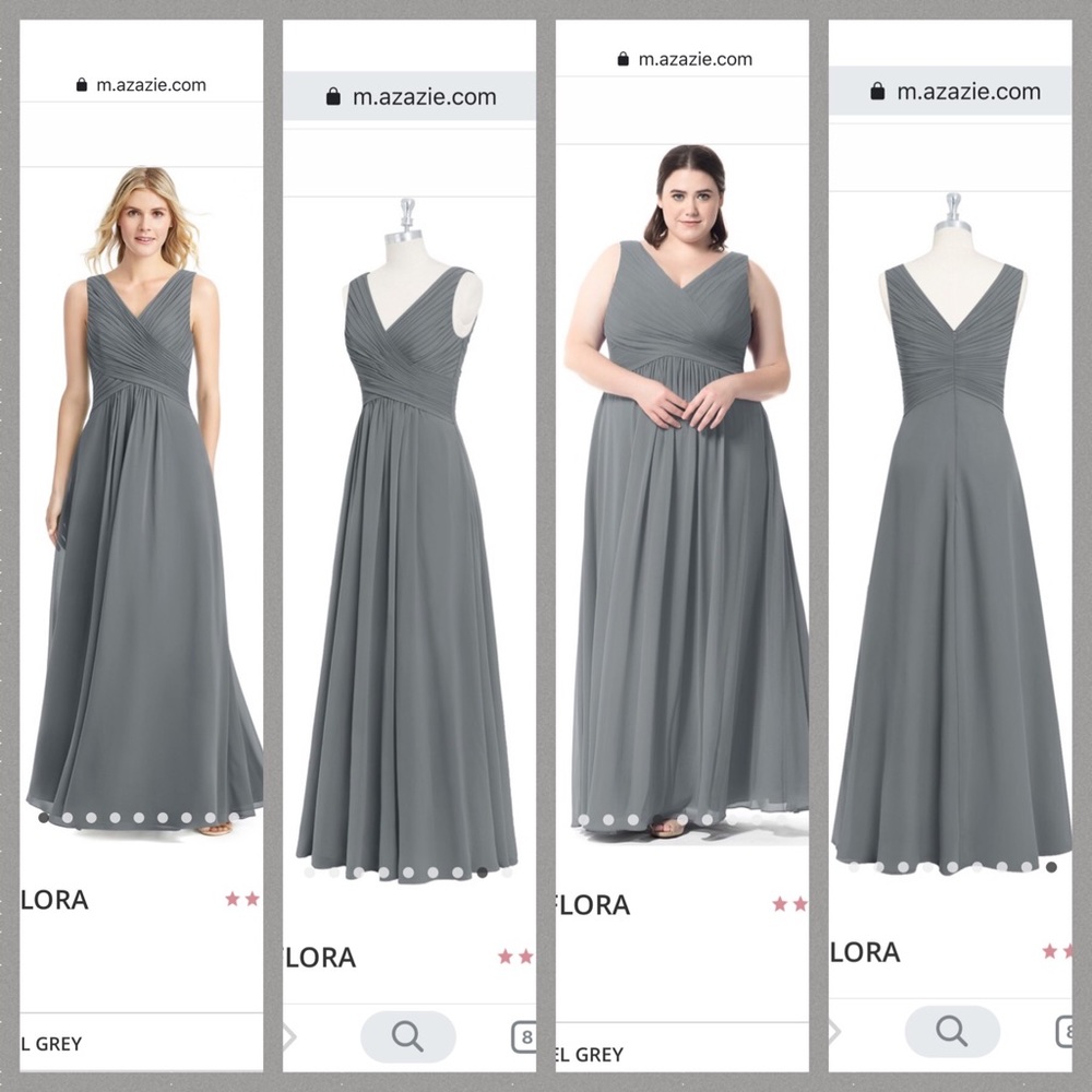 Azazie Bridesmaid Dress - Steel Gray